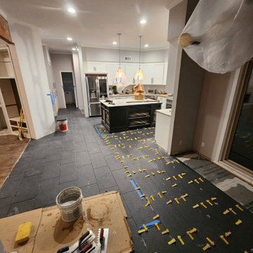 New Kitchen Floor Process