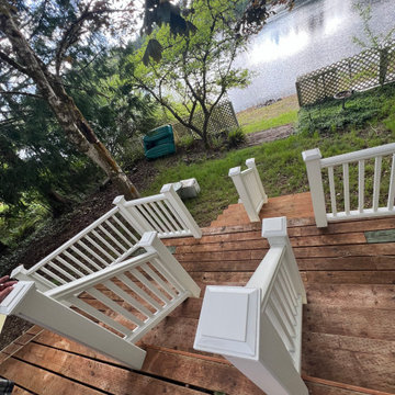 Deck remodel + railings installation