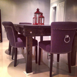 Rustic Dining Table / Handmade / Solid Wood / Rustic Furniture /Matching Benches - Dining Sets