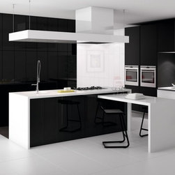 moderno elegance: black (12"x12") - Tile