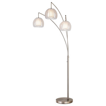Zucca 3-Arch LED Floor Lamp With Dimmer, 83"