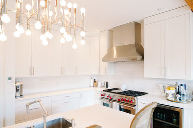 Example of a trendy kitchen design in Vancouver