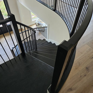 Project #130 | Curved Staircase with Wraparound Balcony