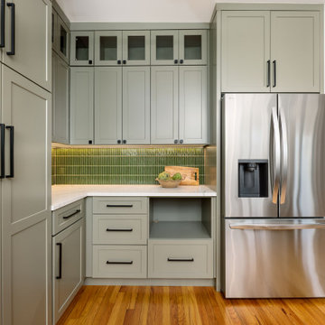 Winnemac Kitchen Remodel: Serene Green Interior