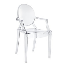 Acrylic Stacking Dining Armchair, Clear