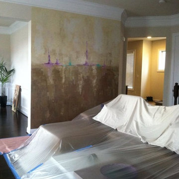 Abstract Mural - Venetian Plaster