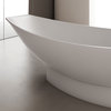 ALFI brand AB9991 Solid Surface Resin Free Standing Hammock Style Bathtub