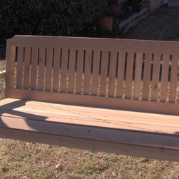 Traditional Style Cedar Porch Swing - Porch Swings