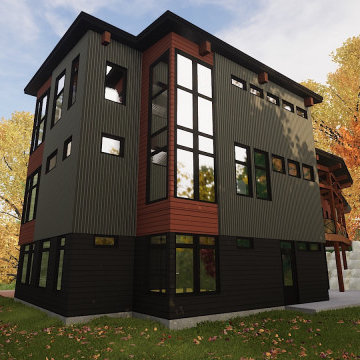Ottawa River Modern Custom Waterfront Home