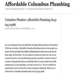 Affordable Columbus Plumbing