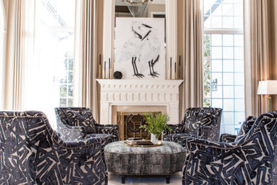 Inspiration for a timeless living room remodel in Atlanta