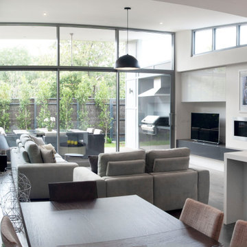 Port Melbourne Residence - Kitchen, living and dining