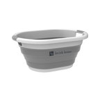 Collapsible Laundry Basket- Multiuse Storage with Handles by Lavish Home, Gray