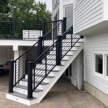 Extended Patio with Trex Deck in Pebble Gray