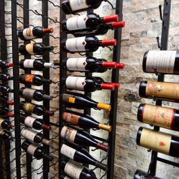 Floor to Ceiling Metal Wine Racks