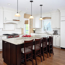Kitchen w/ panel refrigerator