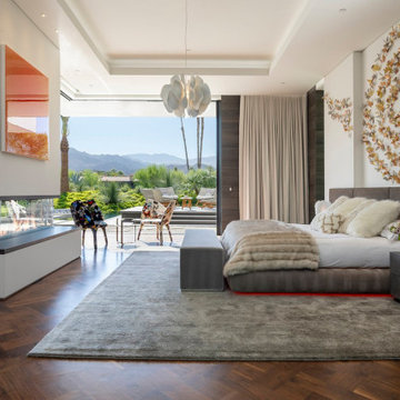 Serenity Indian Wells luxury desert home resort style modern bedroom