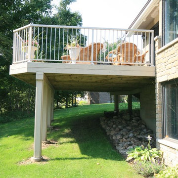 Custom decks by Hickory Dickory Decks using Veka decking.