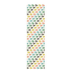Scandinavian Wallpaper Houzz Uk Chispum White Multicolour Flying South Wallpaper Single Roll By Helen Dardik 250x90 Cm
