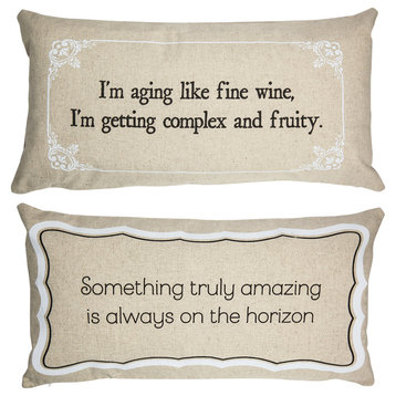 Fine Wine Reversible Pillow Cover