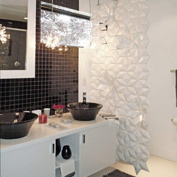 PLAYFUL BATHROOM DIVIDER FOR A MODERN BATHROOM - Screens And Room Dividers