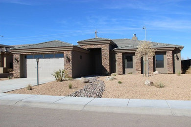 Example of a southwest exterior home design in Phoenix