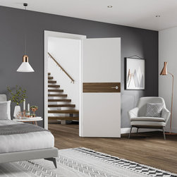 Asti White/Walnut Internal Door - Internal Doors