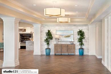 Inspiration for a coastal home design remodel in Miami