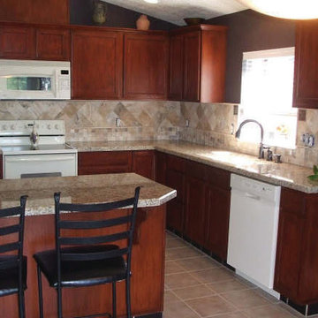 Oak kitchen cabinets