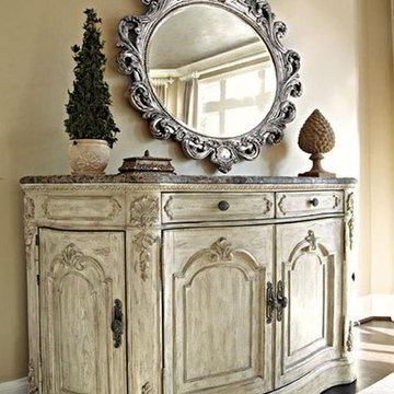American Drew Buffet and Mirror Set