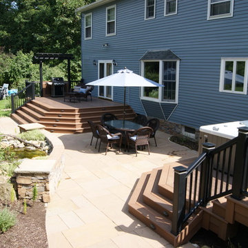 Backyard oasis design with a fusion of settings and functions