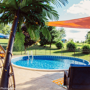 Hammond, WI Semi-In Ground Pool