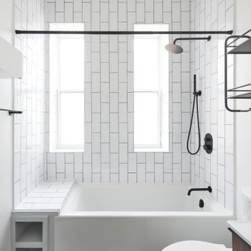 Bright Small Bathroom Remodel In Ukrainian Village (Chicago, IL)