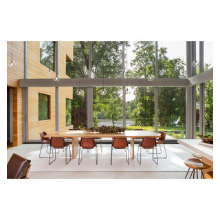 Dining Space with Lake View - Modern - Dining Room - New York - by ...