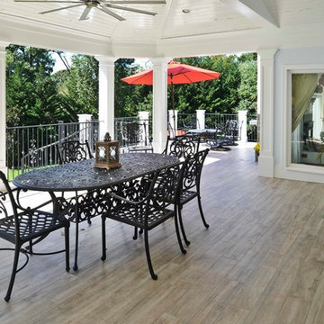 Exterior Remodel Turns Home Backyard into Gorgeous Retreat in Great Falls, Va