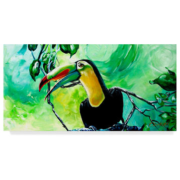 Cherie Roe Dirksen 'Toucan Portrait' Canvas Art, 24"x12"