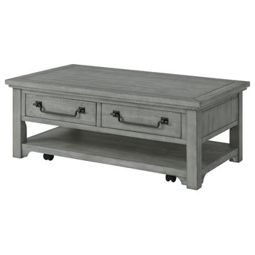 Dove Gray Beach House 2-Drawer Coffee Table
