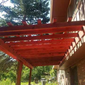 Rough Sawn Cedar Pergola