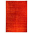 Plain Gabbeh Wool Rug, Rusty Red, 300x250 cm