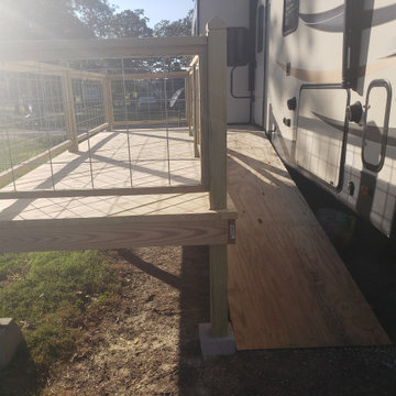 rv deck with ramp