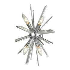 Avenue Lighting HF8204-CH Wall Sconce Chrome Iron/Crystal Palisades Ae