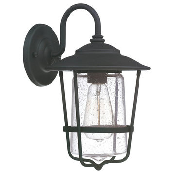 Capital Lighting 9601 Creekside 13" Tall Outdoor Wall Sconce - Black