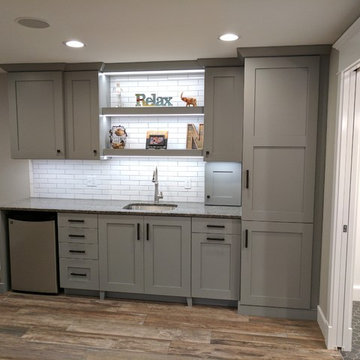 Basement Wet Bar, Gray, Harrisburg, PA