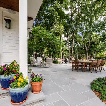 Transitional Outdoor Family Room