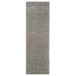 Safavieh - Safavieh California Shag Collection SG151 Rug, Silver, 8' X 10' - California Shag Rugs impart a breezy Left Coast-cool vibe throughout room decor. These plush pile shags are made using high-quality synthetic yarns in creating the luxurious textures and vivid hues displayed in this collection. California shags are a smart choice for adding flowing dimension and a splash of color to contemporary decor, country-chic rooms and larger living areas.