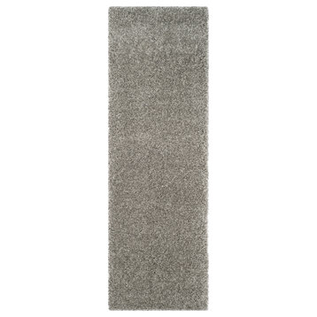 Safavieh California Shag Collection SG151 Rug, Silver, 8' X 10'