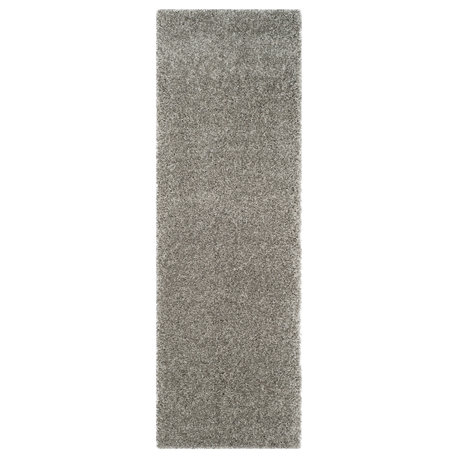 Safavieh Shag Collection SG151 Rug, Silver, 4'x6'