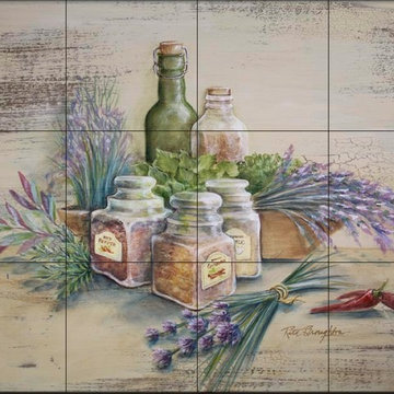 Rita Broughton - Kitchen Backsplash Tile Murals