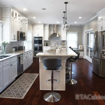 Verona white RTA cabinets