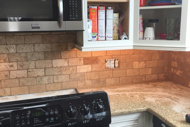 Example of a mountain style kitchen design in Philadelphia
